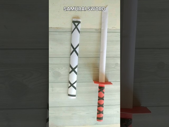 JAPANESE KATANA SAMURAI PAPER SWORD ORIGAMI| TUTORIAL|HOW TO MAKE STEP BY STEP FOLDING| ART