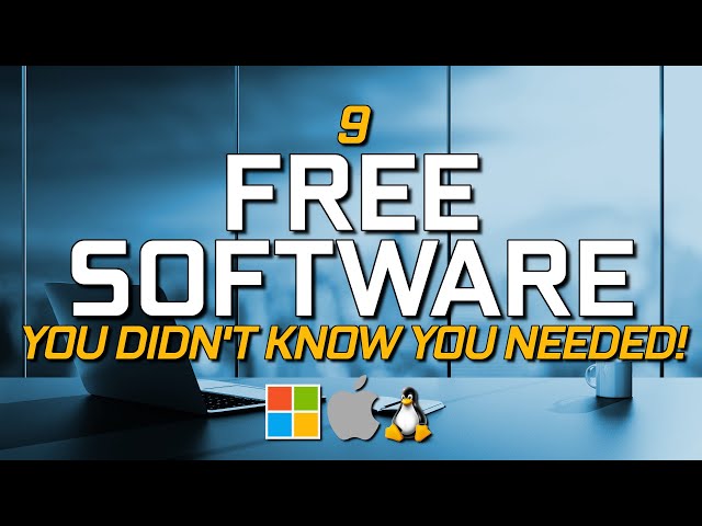 9 Free Software You Didn't Know You Needed! (2025 Update)