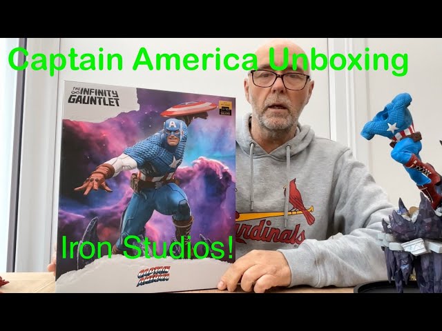 UNBOXING OF A CLASSIC MARVEL SUPERHERO IRON STUDIOS 1/10 STATUE Ep 53 #comics #hero #captainamerica