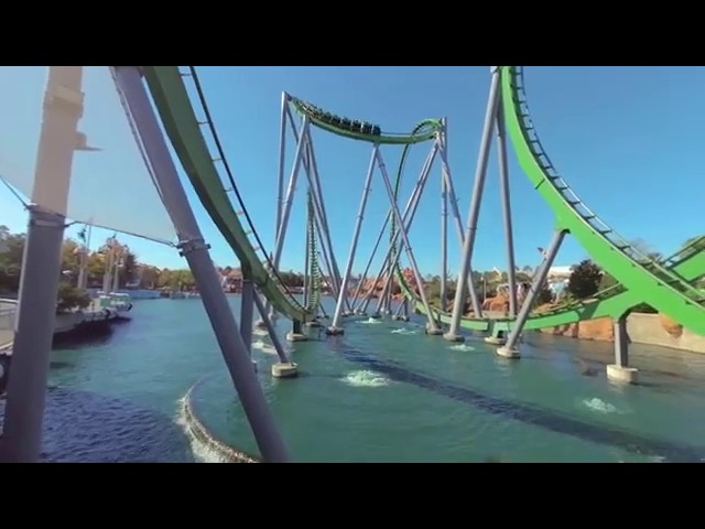 3D The Incredible Hulk Coaster | Islands of Adventure at Universal Studios Orlando (VR180)