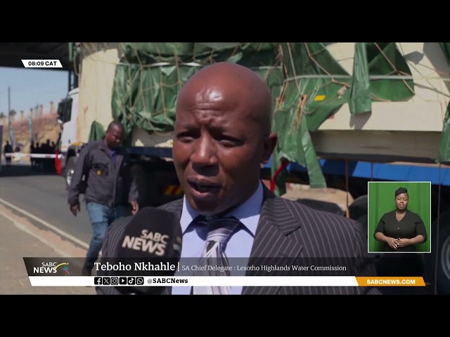 Highlands Water Project I Tunnel Boring Machine (TBM) arrives in Lesotho