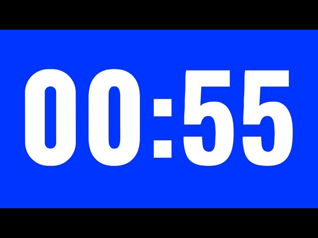 55 second countdown timer