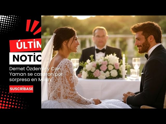 Demet Özdemir and Can Yaman married by surprise in Milan.