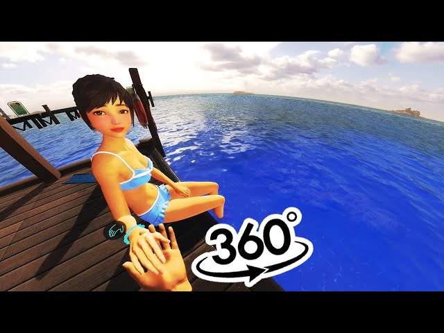 🌊 🥵 VIRTUAL GIRLFRIEND and YOU in A ROMANTIC VACATION PART 2 in Virtual Reality🦈360° ANIME VR