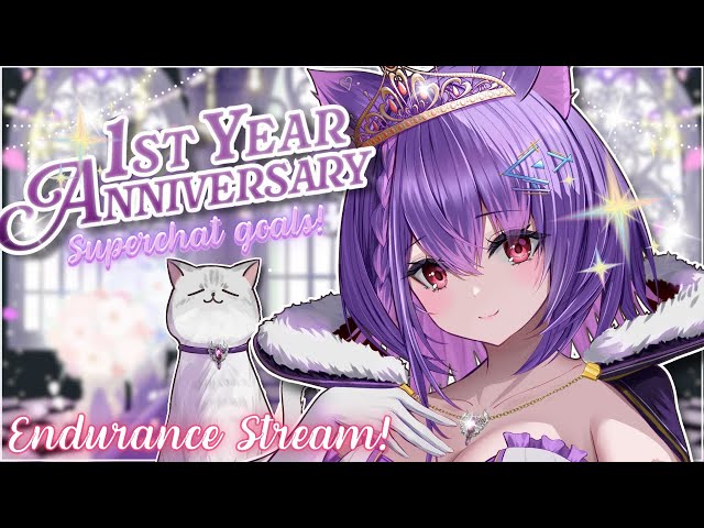 【1ST ANNIVERSARY】Cat Royal Banquet!! Fun events! 👑💢 Premiere First Song Cover After!【Angy Catto】