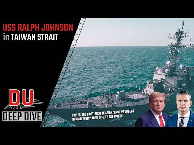 USS Ralph Johnson in #taiwanstrait  | Makes China angry !