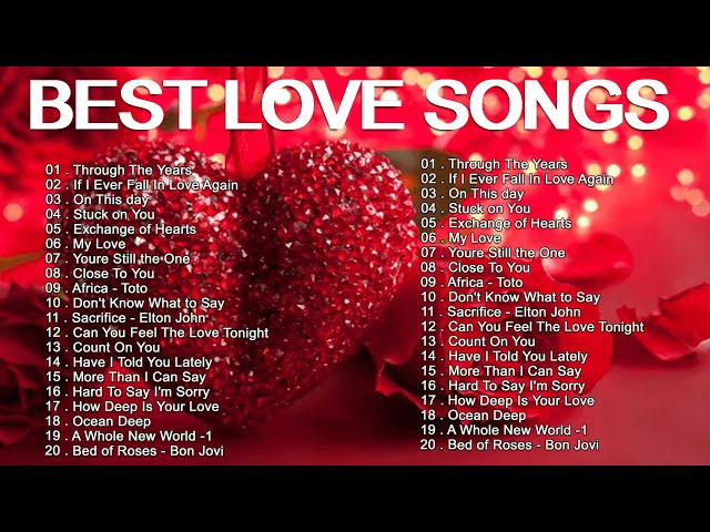 Best Old Love Songs 80's 90's 💕Best Love Songs About Falling In Love - Best Valentine's Day Songs 💕