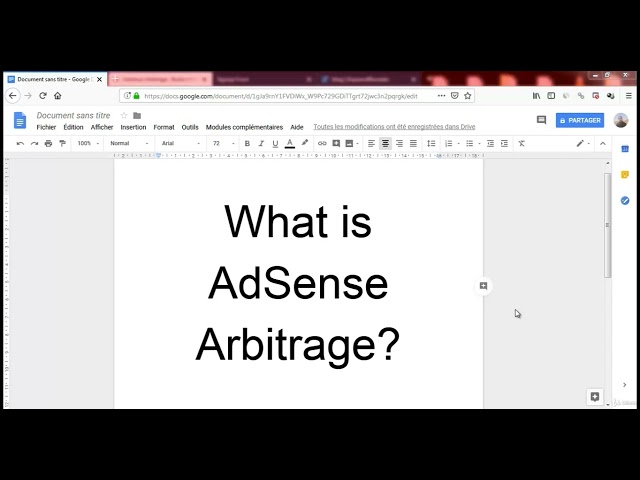 What is Adsense Arbitrage?