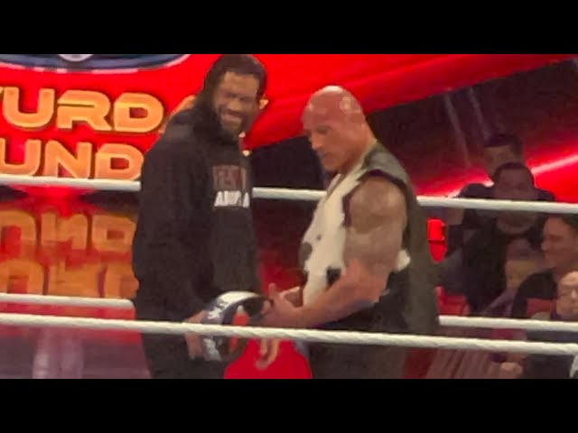 THE ROCK AND ROMAN REIGNS DESTROY CODY RHODES AND SETH ROLLINS ON #WWERAW 4/1/24