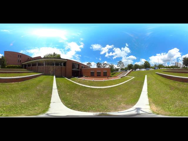 360 View of FSU COE Stone Bldg | North Side Courtyard