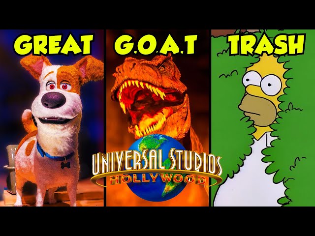 Ranking EVERY SINGLE Ride in Universal Studios Hollywood