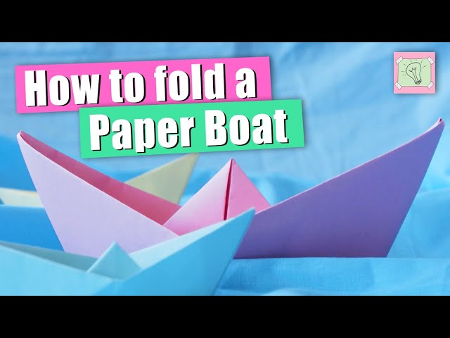 ⛵️ ⚓️ Paper Boat - How to fold a simple paper ship ⚓️ ⛵️