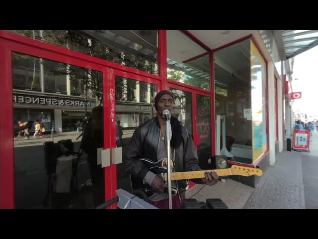 VR180° Reggae Busking, Fargate, Sheffield.