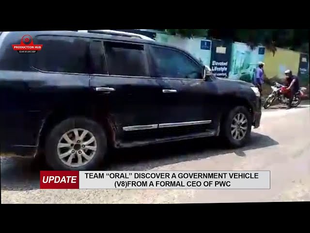 Team ORAL discovers and retrieves government vehicle V8 from a formal CEO of PWC at Roman Ridge