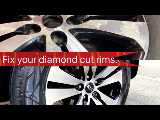 DIY refurb on a diamond cut alloy wheel