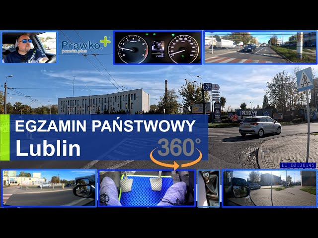 Trasa egzaminacyjna Lublin Egzamin państwowy na Prawo jazdy w Lublinie 360