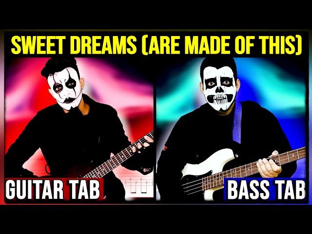 【MARILYN MANSON】[ Sweet Dreams (Are Made Of This) ] cover by Dotti Brothers | GUITAR/BASS LESSON