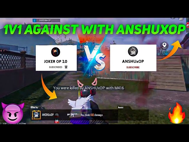 1v1 MOST COPTETIVE PLAYER 🥵 ANSHUxOP vs JOKER OP 2.0 😇 Pubg mobile lite Dlx Desmond #godtusharop