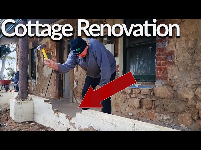 Renovating Australian Stone Cottage: Demolishing Walls and Mortaring Holes - Episode 4