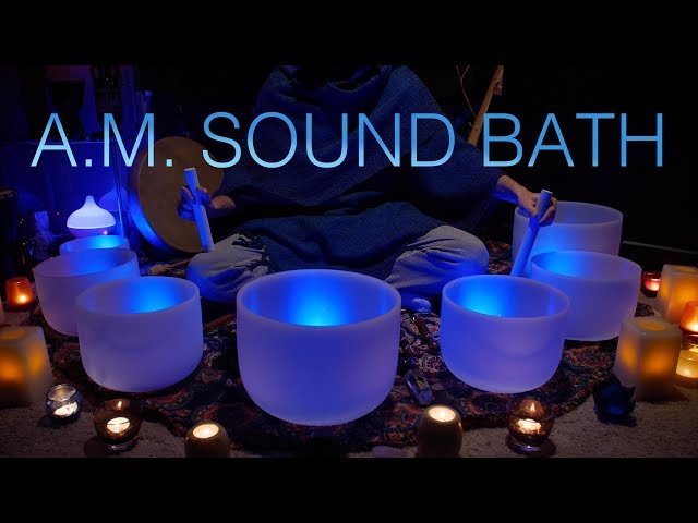 432Hz - 11 Min. Quick Morning Crystal Bowl Sound Bath (No Talking, Unintentional ASMR)