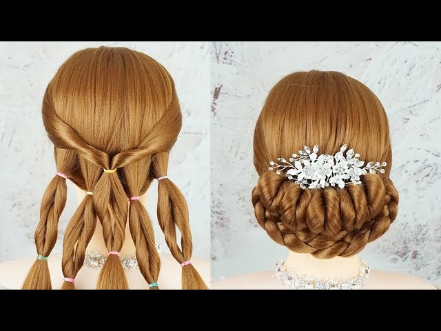 Beautiful Bun Hairstyle With Braids