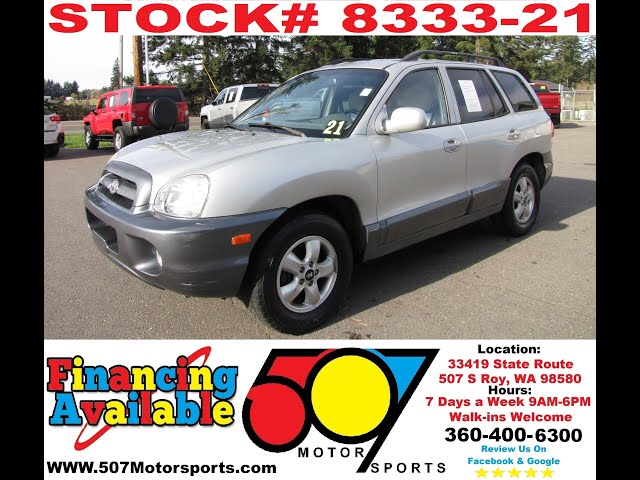 2005 Hyundai Santa Fe  STK: 8333-21