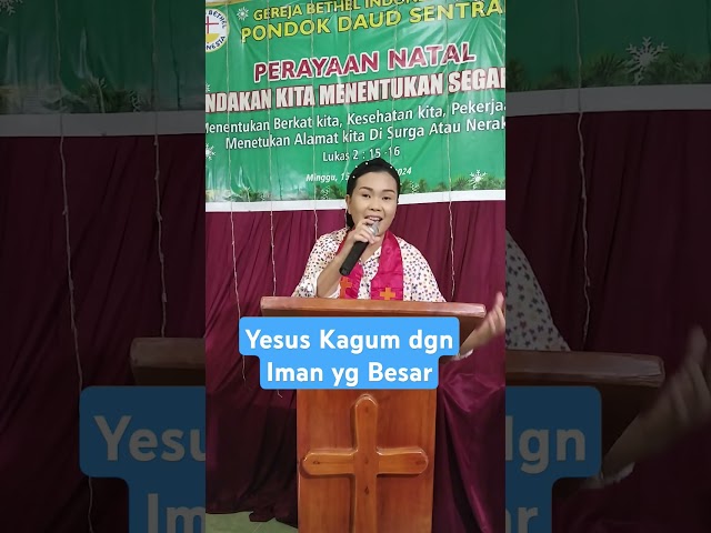 Yesus Kagum dgn Iman yg Besar #reels #khotbah #khotbahkristen