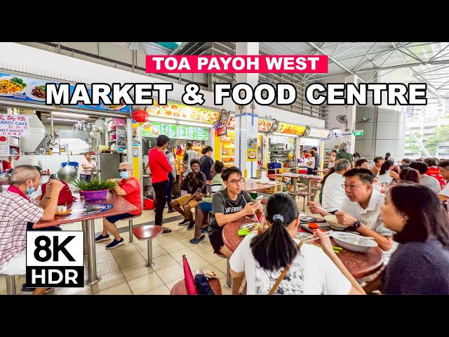 Singapore Food Center Tour | Toa Payoh West Market & Food Centre 🇸🇬🍜