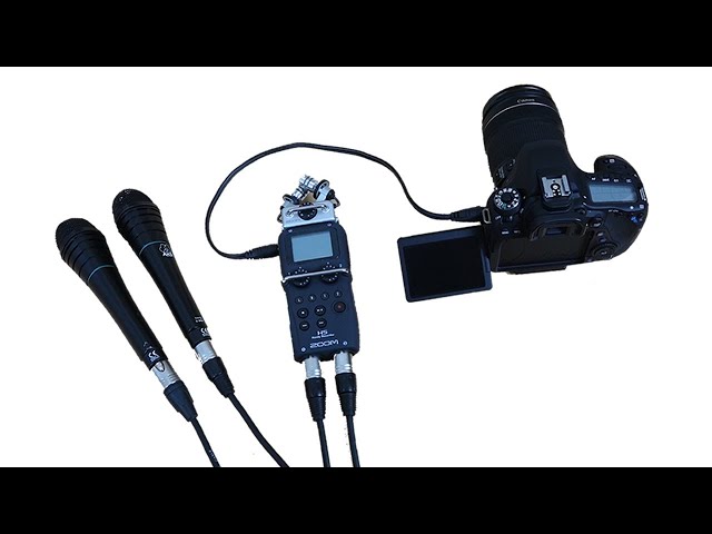 Connecting Pro Mics to DSLR | Zoom H5 Recorder