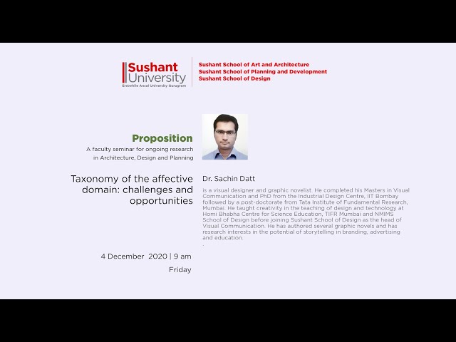 Proposition : Taxonomy of the affective domain: challenges and opportunities #PP-20012