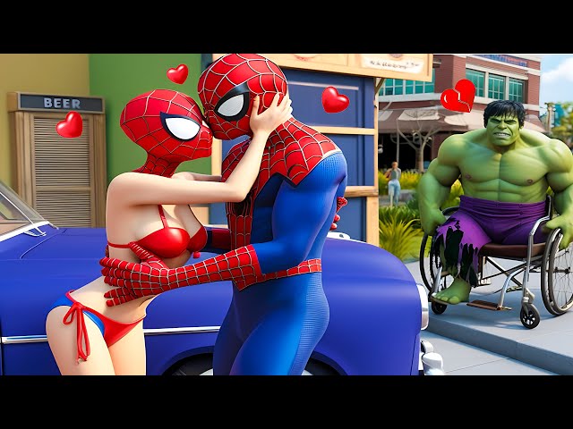 Hulk x Spider Man Love Story vs Bad Girl Hulk Leave in Granny House | Funny Horror Animation