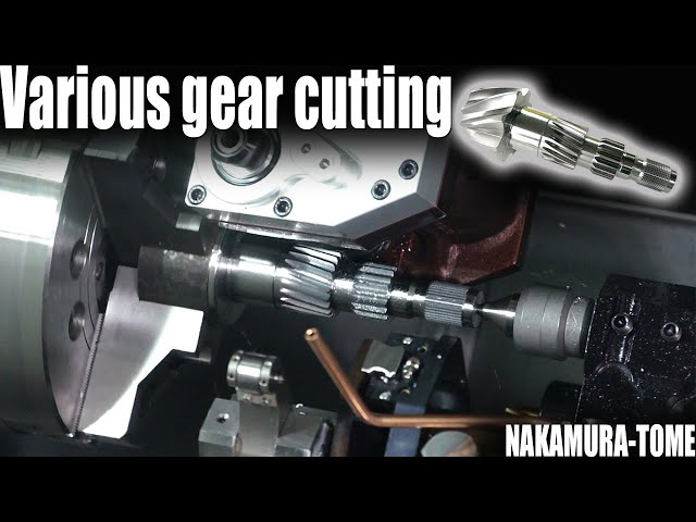 Simultaneous one-chuck machining of various gears