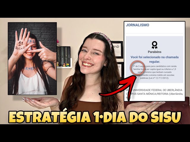 VOCÊ PRECISA FAZER ISSO NO 1•DIA DO SISU 2025 | Estratégia Para o Primeiro Dia do Sisu!!!