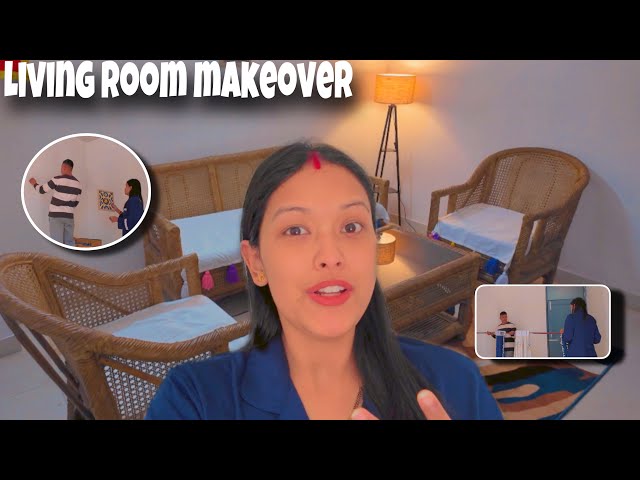 Living room ka makeover start kr diya 😍|| Varsha Thapa