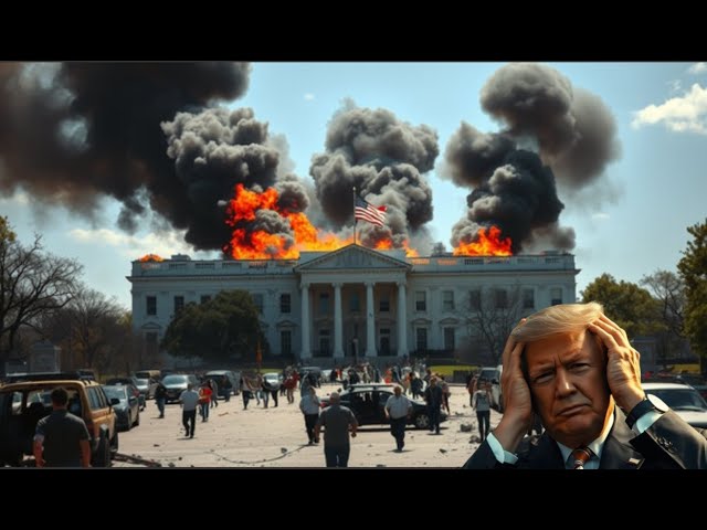 happened today! The US Presidential Palace in Washington was bombarded by hundreds of missiles