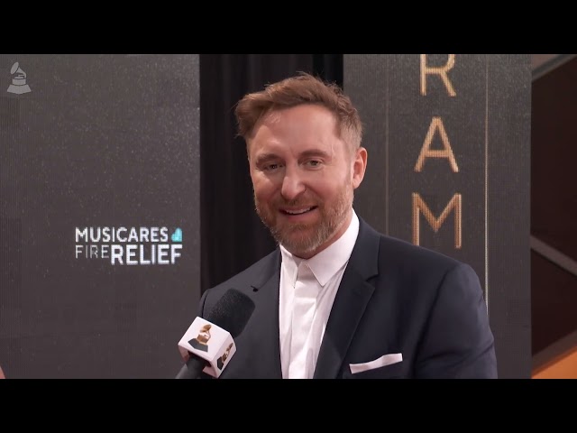 DAVID GUETTA Red Carpet Interview | 2025 GRAMMYs