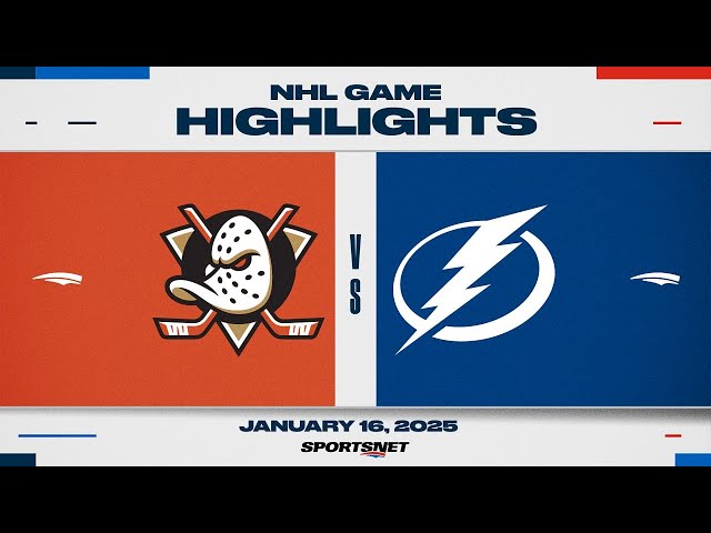 NHL Highlights | Ducks vs. Lightning - January 16, 2025