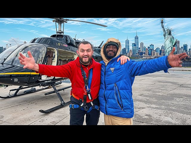 Taking A Homeless Man On A Helicopter Over New York!