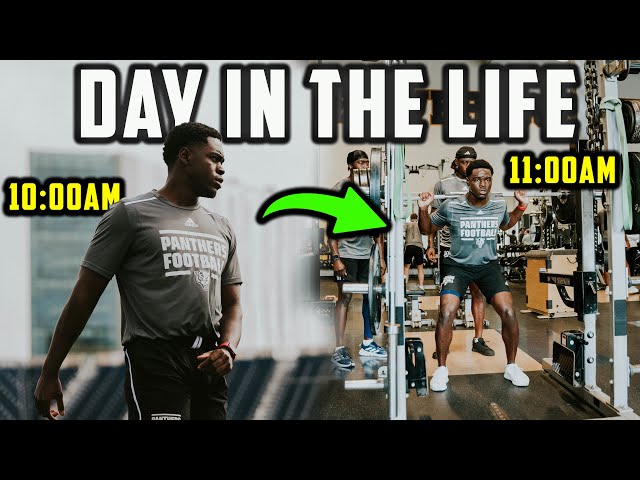 DAY IN THE LIFE OF A COLLEGE FOOTBALL PLAYER AT FIU || Workouts, class, gaming