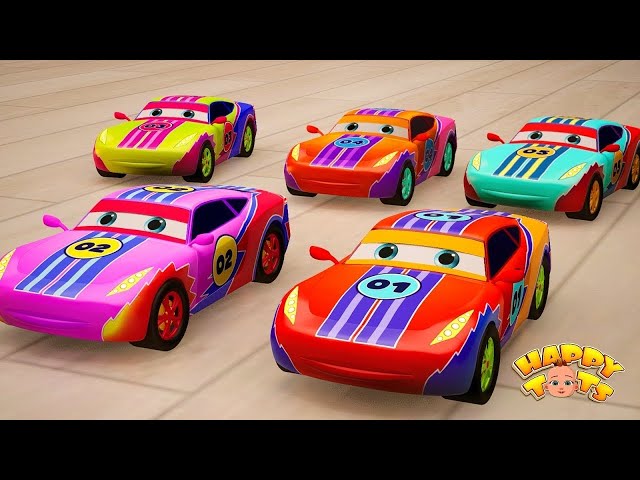 🔴 LIVE 10 Little Cars | Counting Song for Kids | Nursery Rhymes | Happy Tots (1) (1)