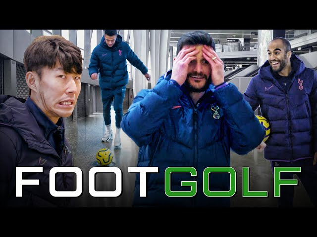 IS THIS THE WORLD'S HARDEST FOOTGOLF COURSE? | TOTTENHAM HOTSPUR STADIUM | Son, Dele, Lloris & Lucas