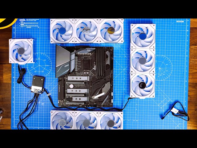 How to connect Lian Li Uni SL Infinity 120 fans (single and triple packs)