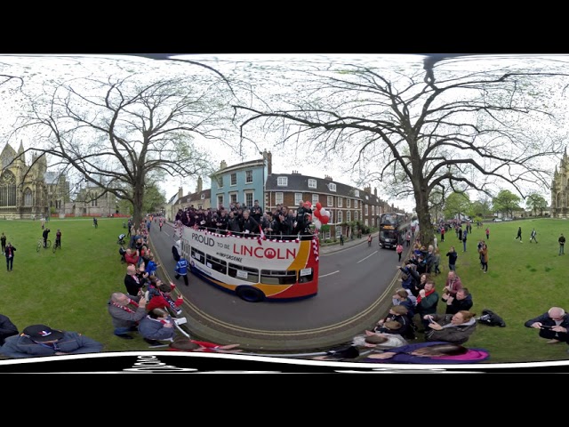 360° Video - Lincoln City FC's Open Top Bus Parade - MOBILE 4K