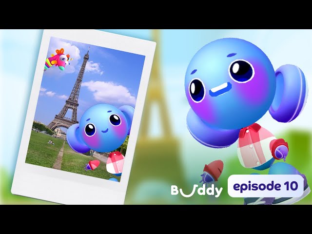 Buddy Visits Paris | Buddy the Robot | Learning Cartoons for Kids