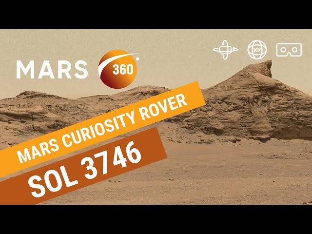 Mars 360: NASA's Mars Curiosity Rover - Sol 3746 (360video 8K)