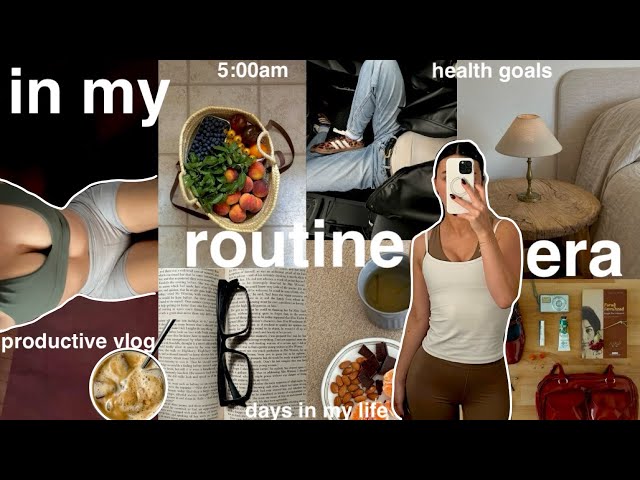 in my ROUTINE ERA🎧 *healthy + productive vlog*  motivating days in my life | long vlog