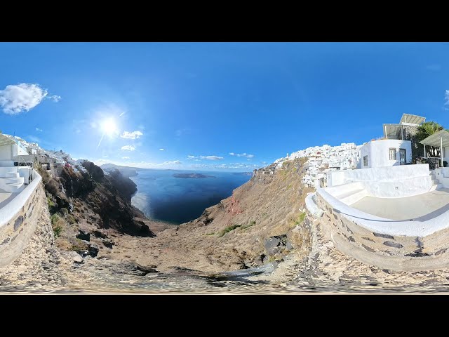 4K 360 VIEWS OF SANTORINI - IMEROVIGLI TOWN