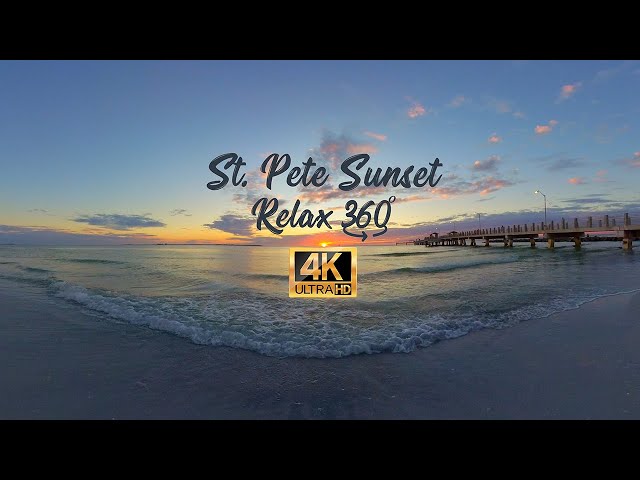 Relaxing Cinematic 360 Degree Sunset - St. Petersburg, Florida