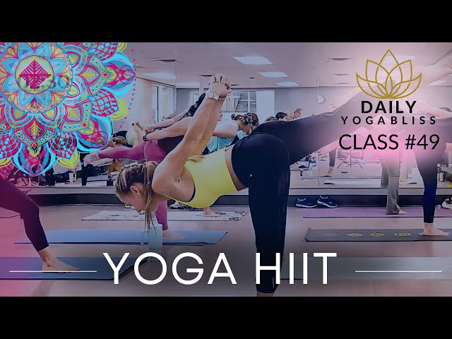 60-MIN INTENSE YOGA HIIT WORKOUT (weight loss, toning, flexibility, abs) / DailyYogaBliss Flow #49