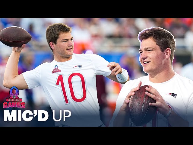 MIC'D UP: Drake Maye's Best Moments From 2025 Pro Bowl Games | New England Patriots